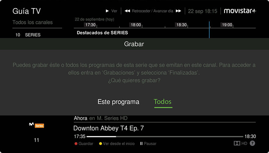 Programación Movistar plus y Guía TV de todos los canales Movistar