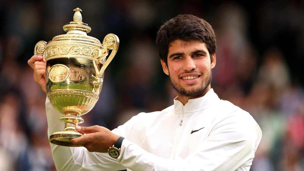 Alcaraz ganó en Wimbledon.