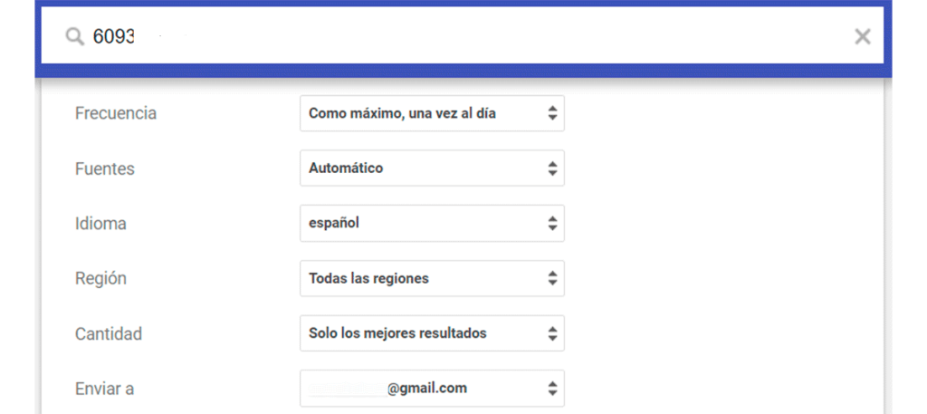 configurar alerta google