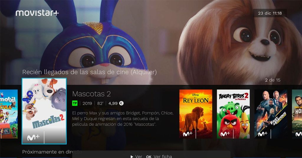 Detalle alquiler película en Movistar Plus+