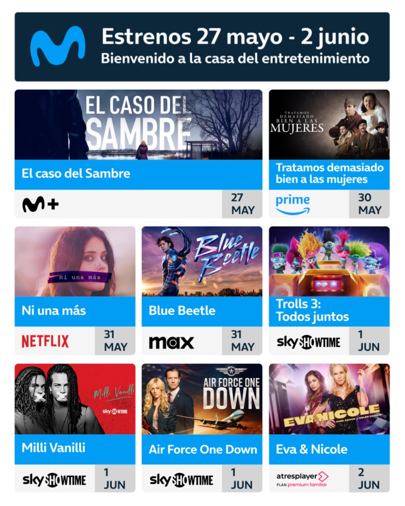 Estrenos de la última semana de ficción de Movistar